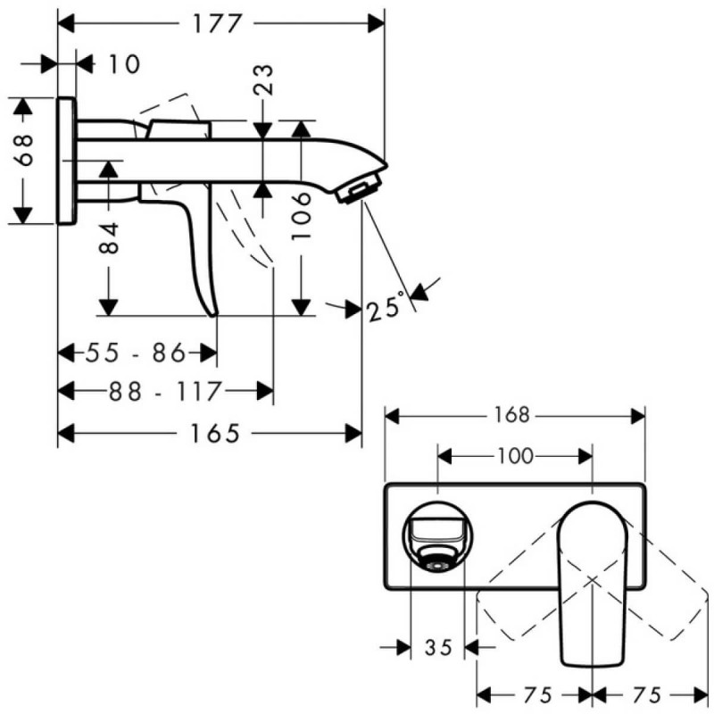 Bateria Umywalkowa Metris 31085000 Hansgrohe