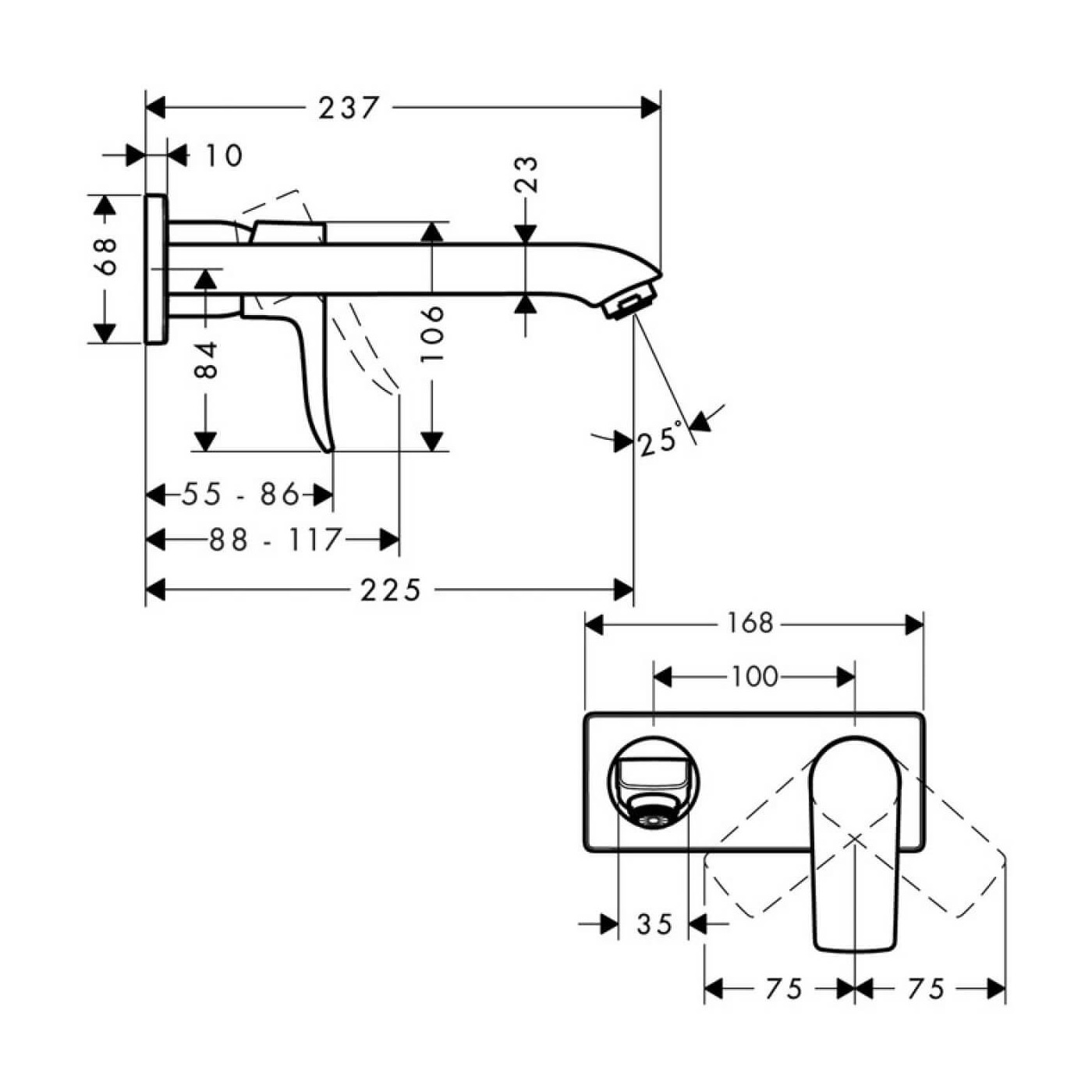 Bateria Umywalkowa Metris 31086000 Hansgrohe