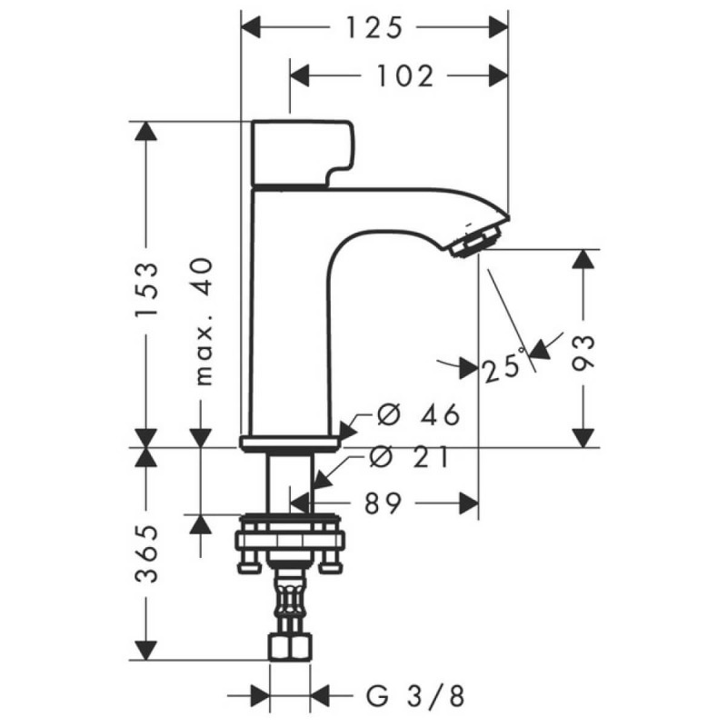 Bateria Umywalkowa Metris 31166000 Hansgrohe