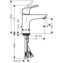 Bateria Umywalkowa Focus 100mm Z Kompletem Odpływowym 31607000 Hansgrohe