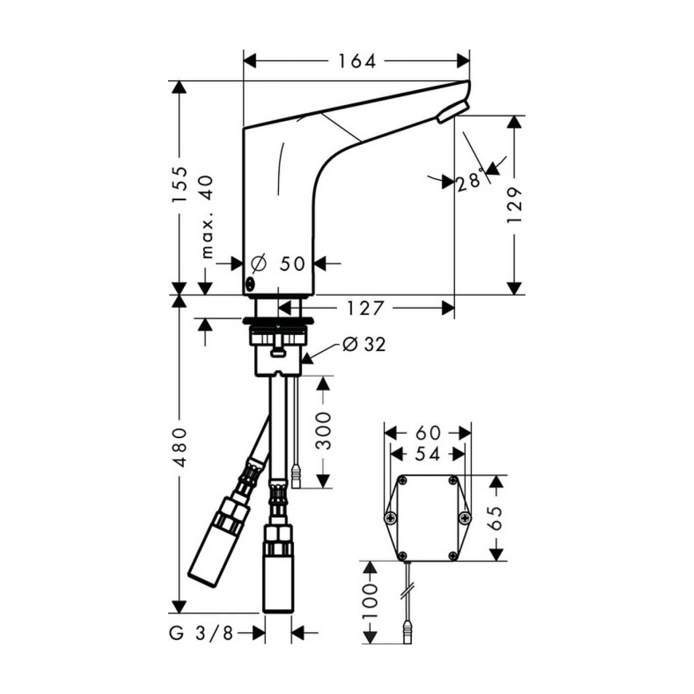 Bateria Umywalkowa Bezdotykowa Focus 31172000 Hansgrohe