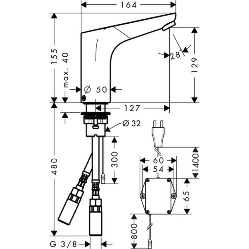 Bateria Umywalkowa Bezdotykowa Focus 31174000 Hansgrohe
