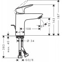 Bateria Umywalkowa Logis 100 71100000 Hansgrohe