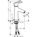 Bateria Umywalkowa Talis S 110 72021000 Hansgrohe