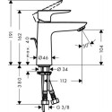 Bateria Umywalkowa Talis E 110 71710000 Hansgrohe