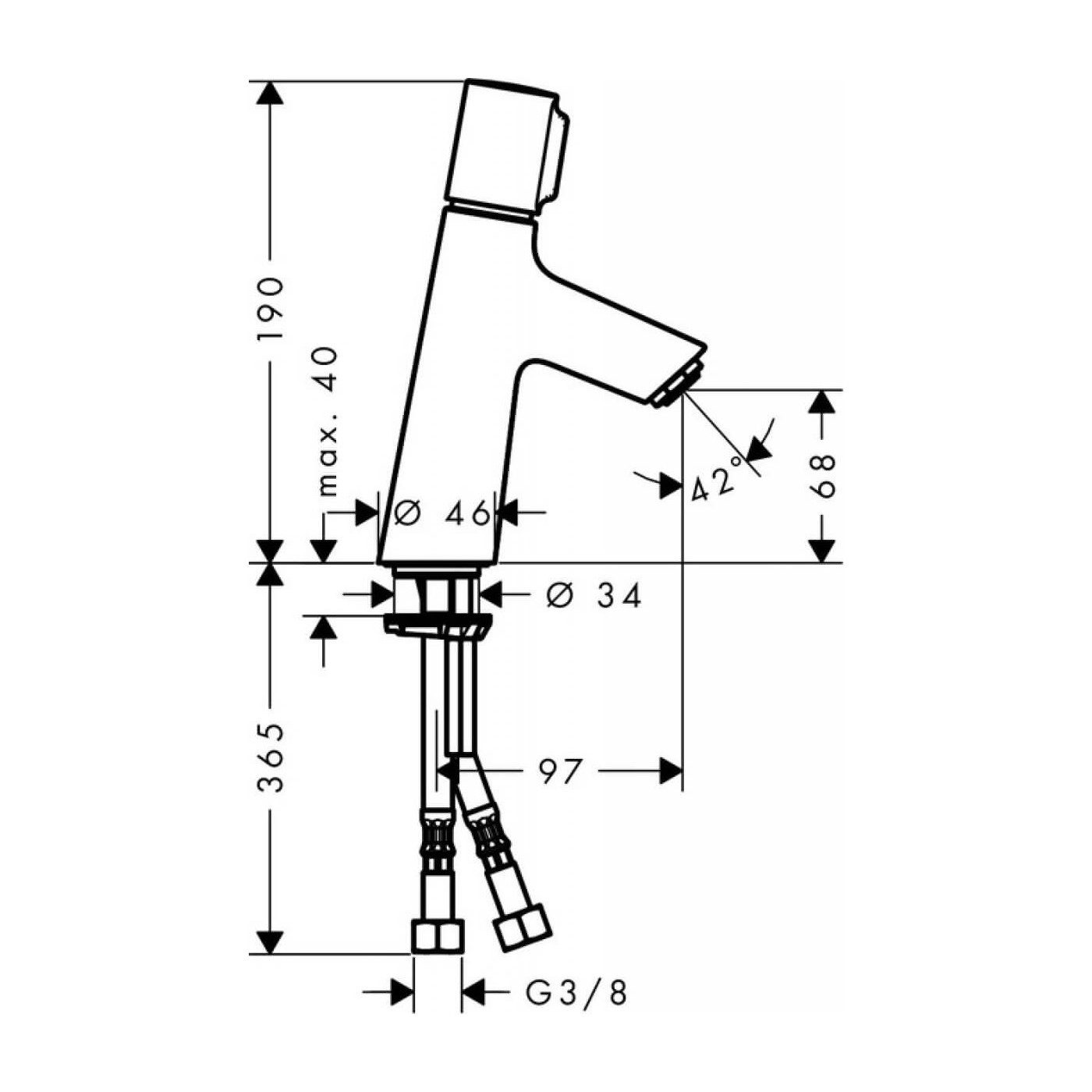 Bateria Umywalkowa Talis Select S 80 72041000 Hansgrohe