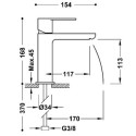 Bateria Umywalkowa Loft 20010101 Tres