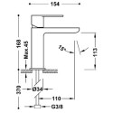 Bateria Umywalkowa Loft 20010301 Tres