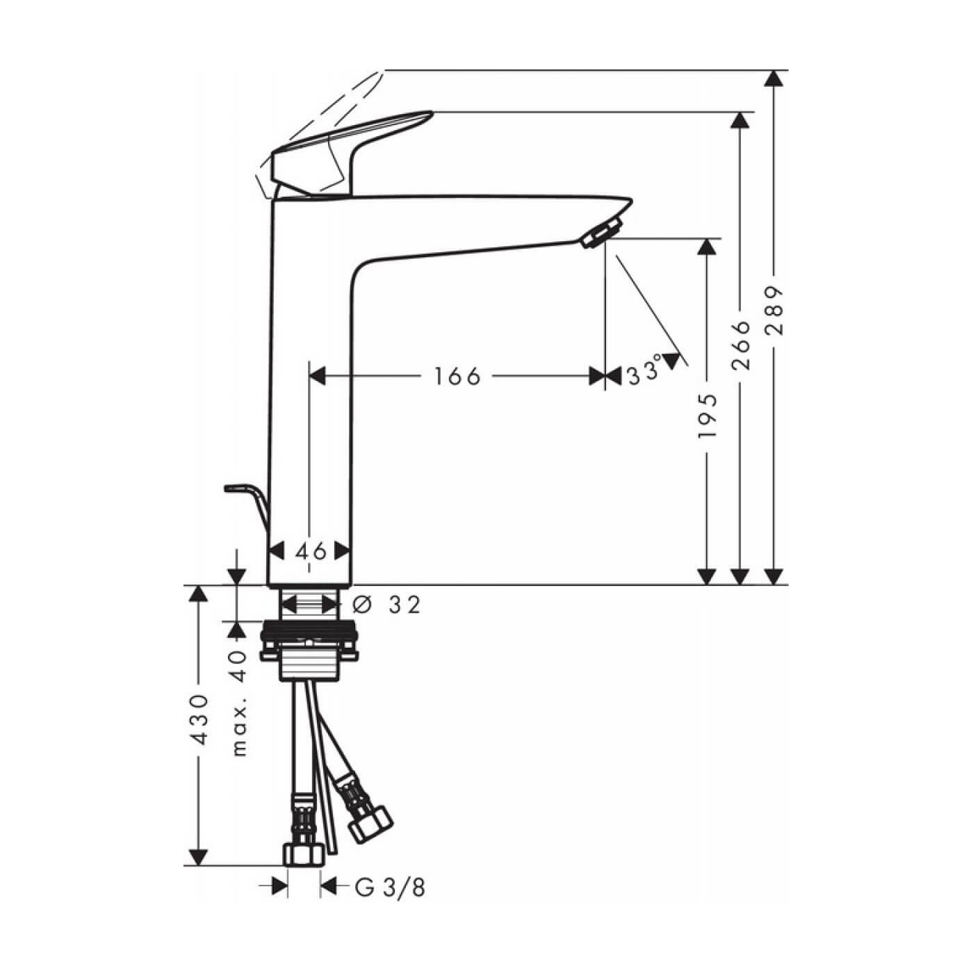 Bateria Umywalkowa Logis Comfort Zone 190 71090000 Hansgrohe