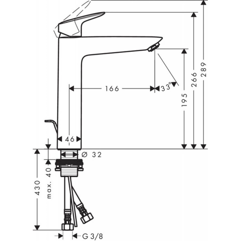 Bateria Umywalkowa Logis Comfort Zone 190 71090000 Hansgrohe