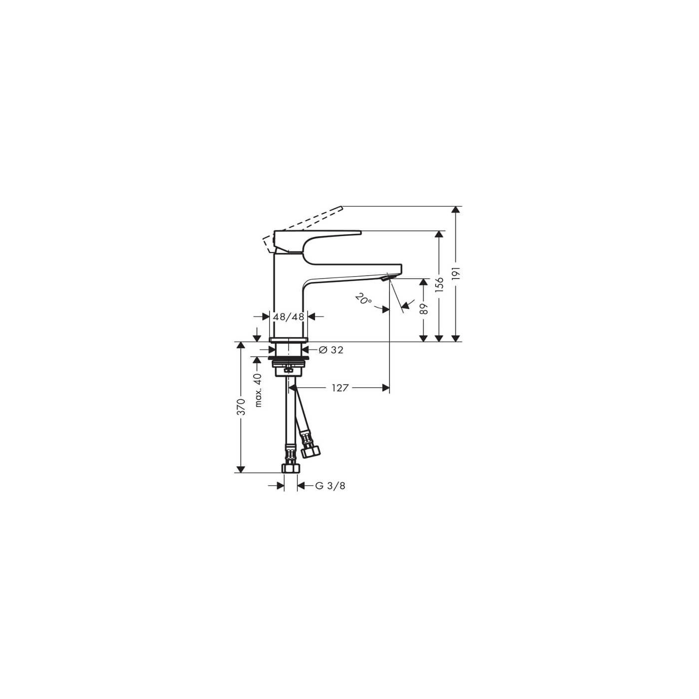 Bateria Umywalkowa Metropol 100 32500000 Hansgrohe