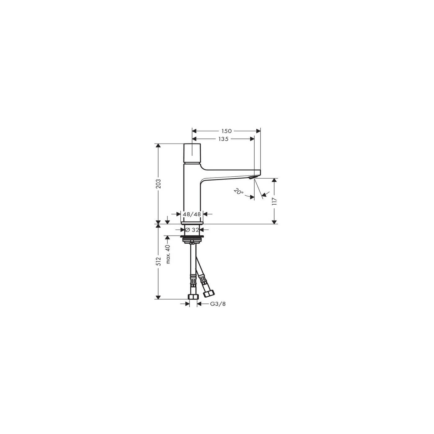 Bateria Umywalkowa Select Metropol 110 32571000 Hansgrohe