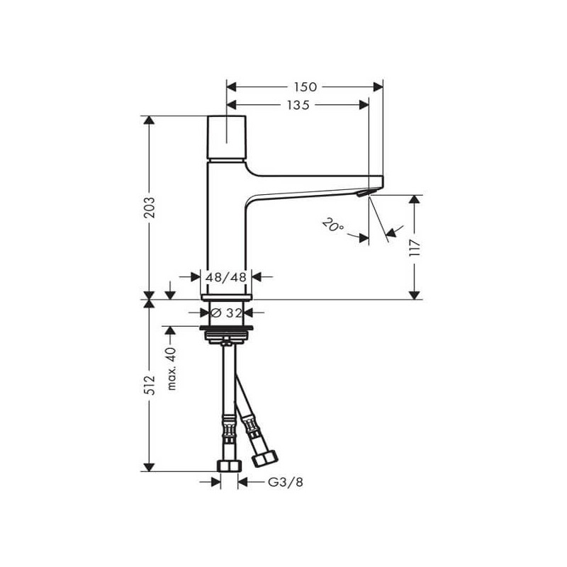 Bateria Umywalkowa Select Metropol 110 32571000 Hansgrohe
