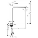 Bateria Umywalkowa Loop Metropol 260 74512000 Hansgrohe
