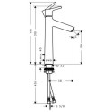 Bateria Umywalkowa Talis S 190 Z Kompletem Odpływowym 72031000 Hansgrohe