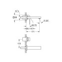Bateria Umywalkowa Eurocube 2-Otworowa S 19895000 Grohe