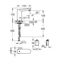 Bateria Umywalkowa Eurosmart Cosmopolitan E 36327001 Grohe