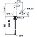 Bateria Umywalkowa Jednouchwytowa Kartell Chrom H3113310041001 Laufen