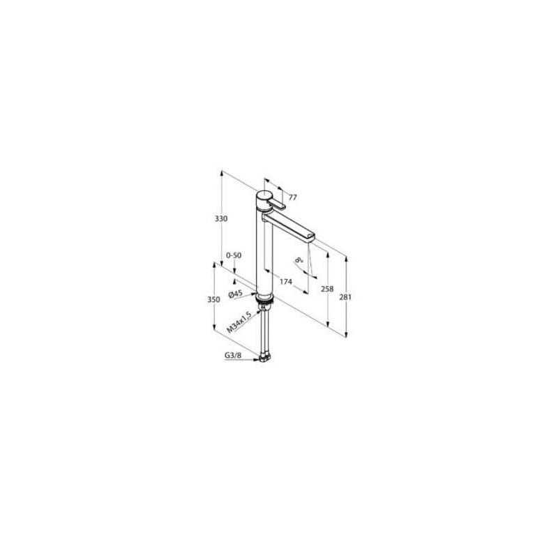 Bateria Umywalkowa Wysoka Zenta 382570575 Kludi