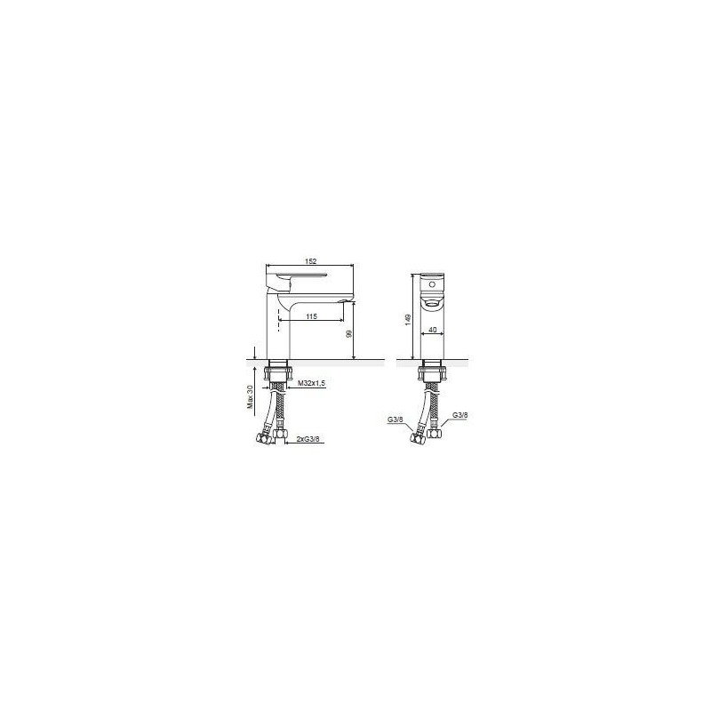 Bateria Umywalkowa GLAD ARNL.1101CR Excellent