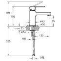 Bateria Umywalkowa Q-Line A40775EXP Vitra