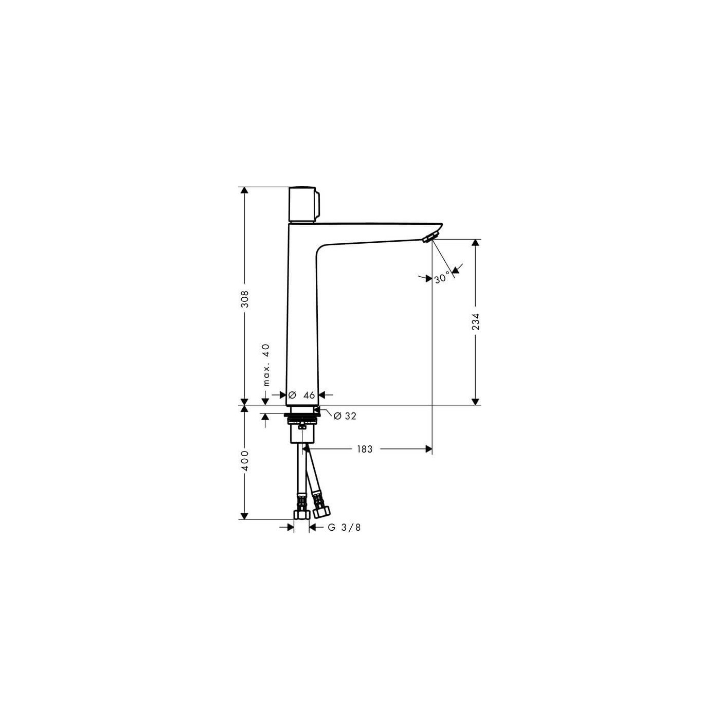 Bateria Umywalkowa Talis 71753000 Hansgrohe
