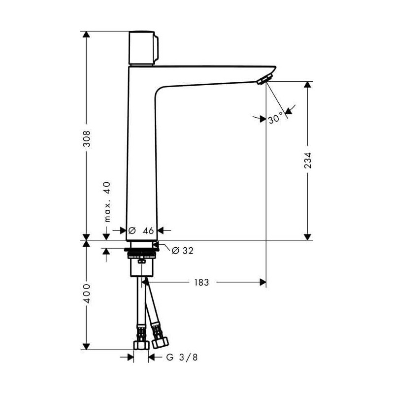 Bateria Umywalkowa Talis 71753000 Hansgrohe