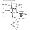 Bateria Umywalkowa Rozmiar XS Lineare 23791001 Grohe