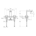 Bateria Umywalkowa Memoria 3-OTW P/T A4231557 Vitra