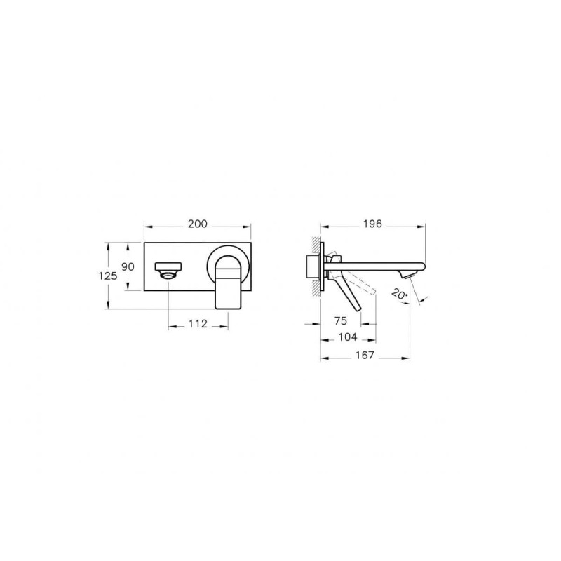 Bateria Umywalkowa Memoria P/T Elem. Zew. A42345 Vitra