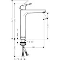 Bateria Umywalkowa Focus 230 Wysoka 31532000 HANSGROHE