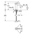 Bateria Umywalkowa Essence Hard Graphite 24172A01 Grohe
