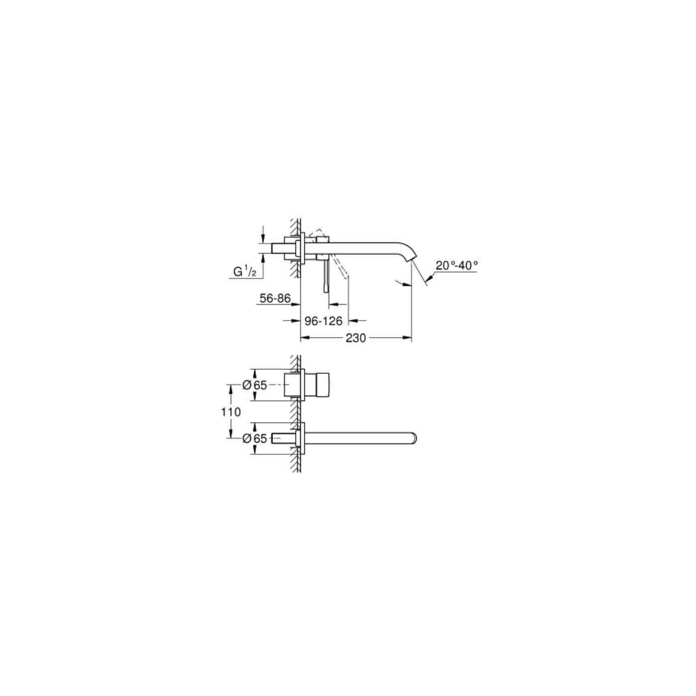 Bateria Umywalkowa Essence Warm Sunset 29193DA1 Grohe