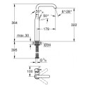 Bateria Umywalkowa Essence Hard Graphite 32901A01 Grohe