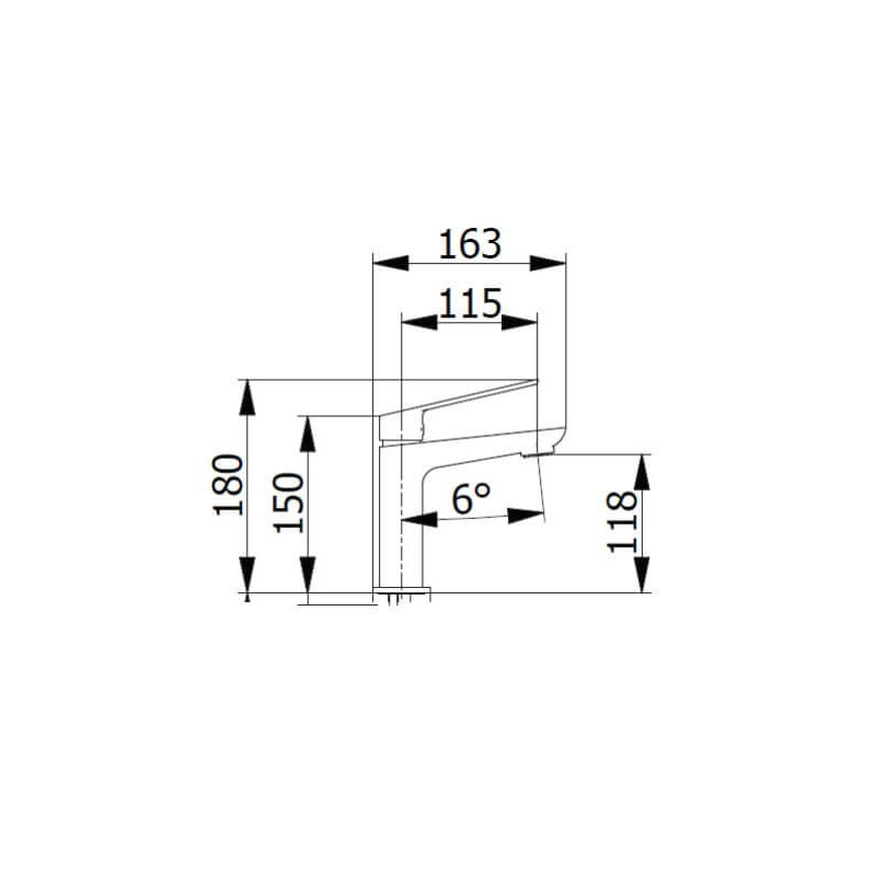 Bateria Umywalkowa Sleek Chrom 9910 Demm