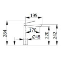 Bateria Umywalkowa Sleek Chrom Wysoka 9914 Demm
