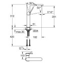 Bateria Umywalkowa Grohe Plus Rozmiar XL Chrom 32618003 Grohe