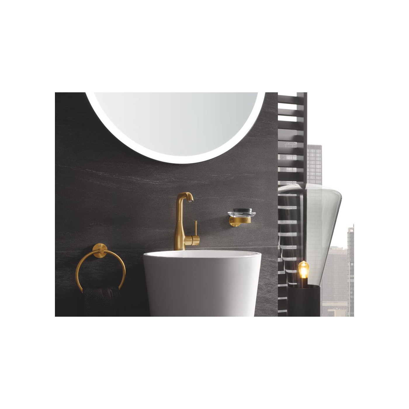 Bateria Umywalkowa Rozmiar M Essence Brushed Cool Sunrise 24173GN1 Grohe
