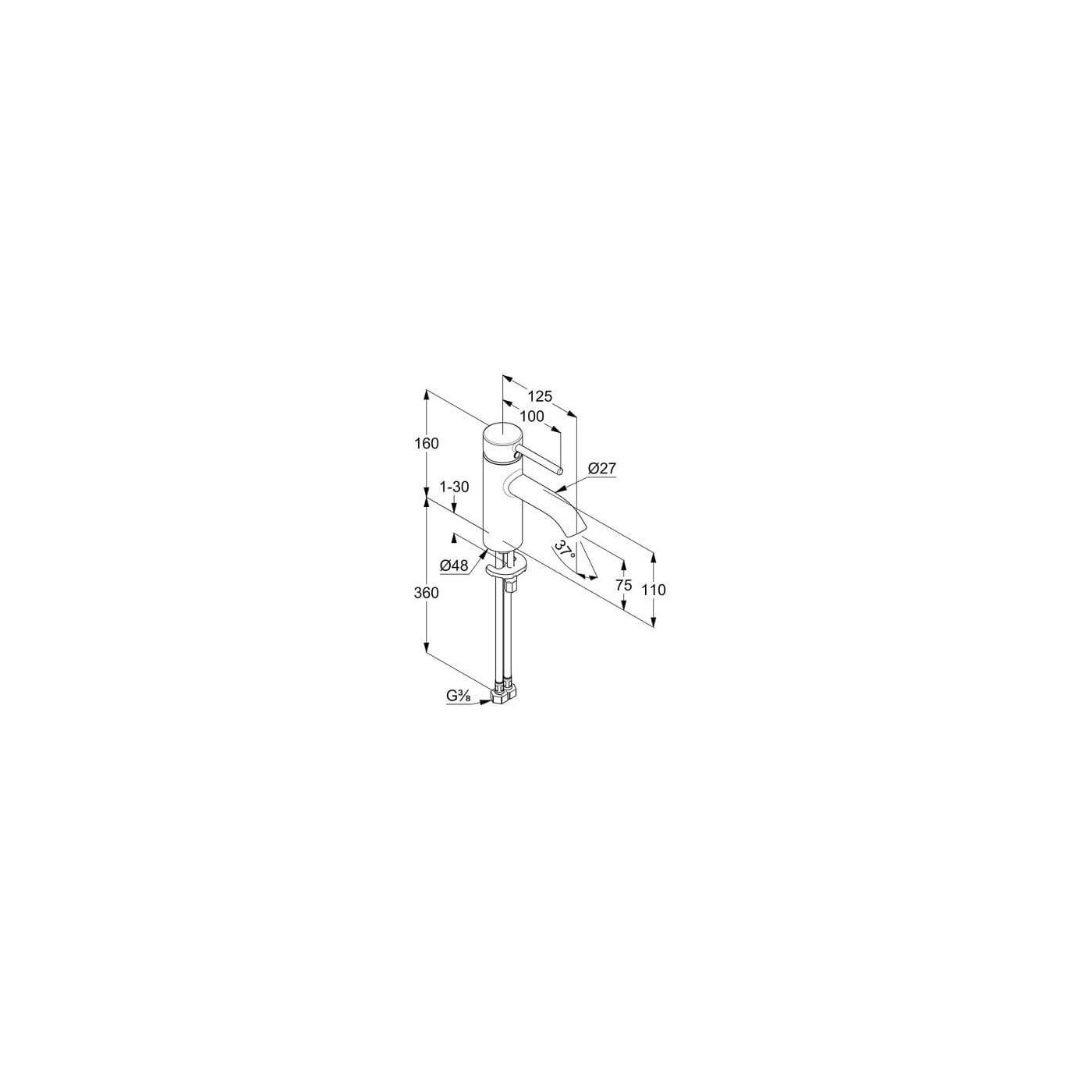 Bateria Umywalkowa Niska Bozz New Chrom 382720576 Kludi