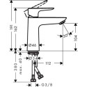 Bateria Umywalkowa Talis E 71712670 Hansgrohe