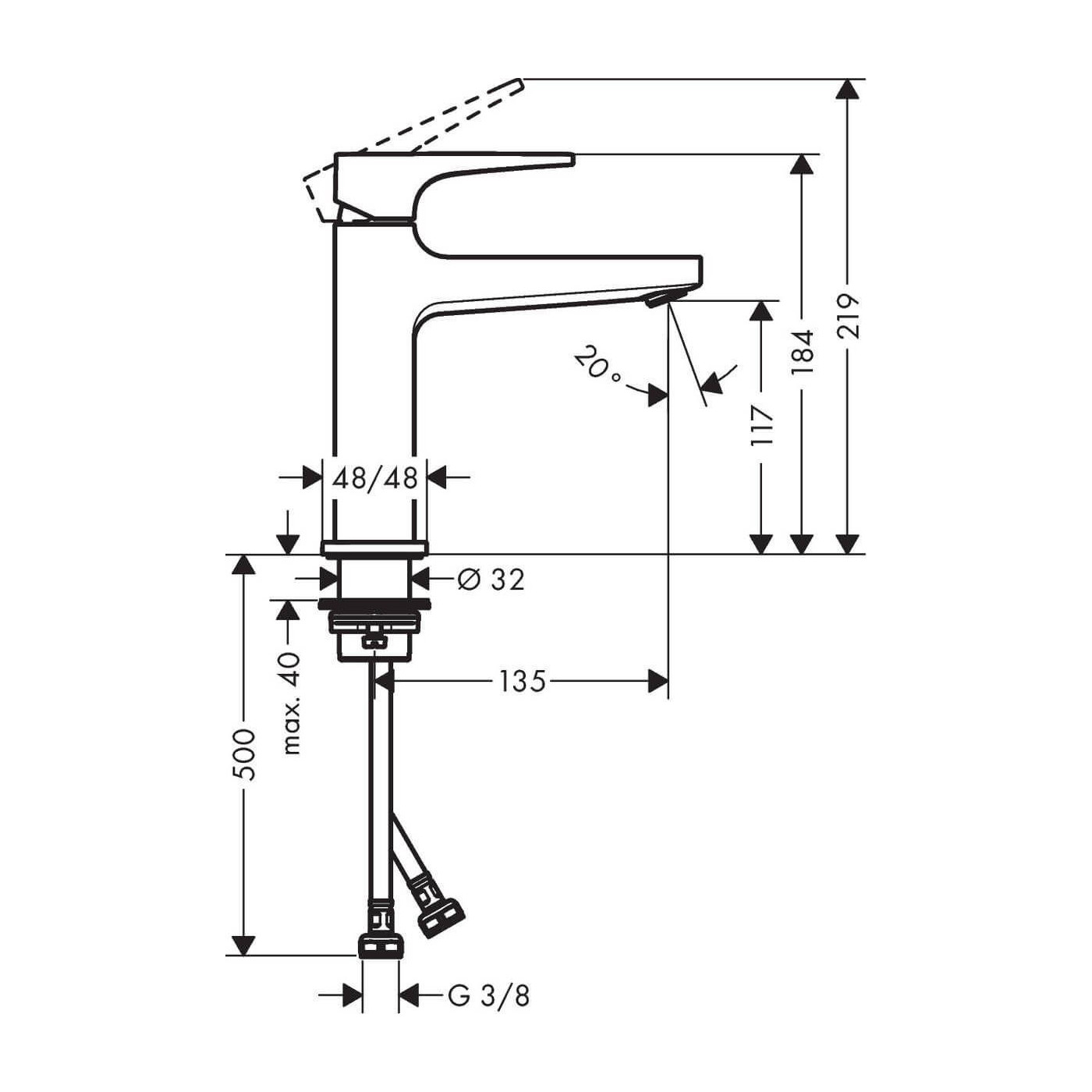 Bateria Umywalkowa Metropol 32507700 Hansgrohe
