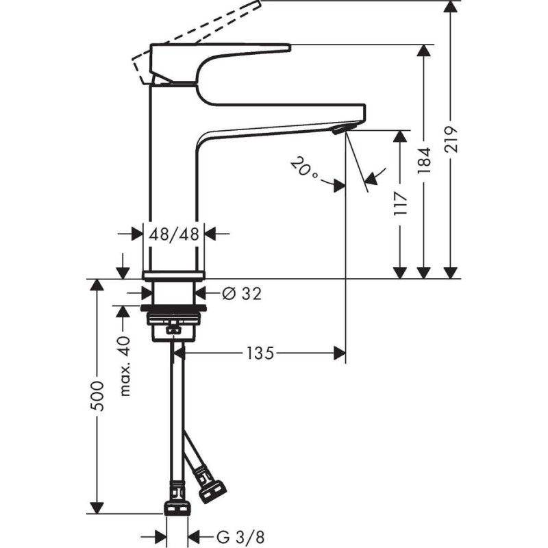 Bateria Umywalkowa Metropol 32507700 Hansgrohe