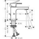 Bateria Umywalkowa Vernis Shape 71561670 Hansgrohe