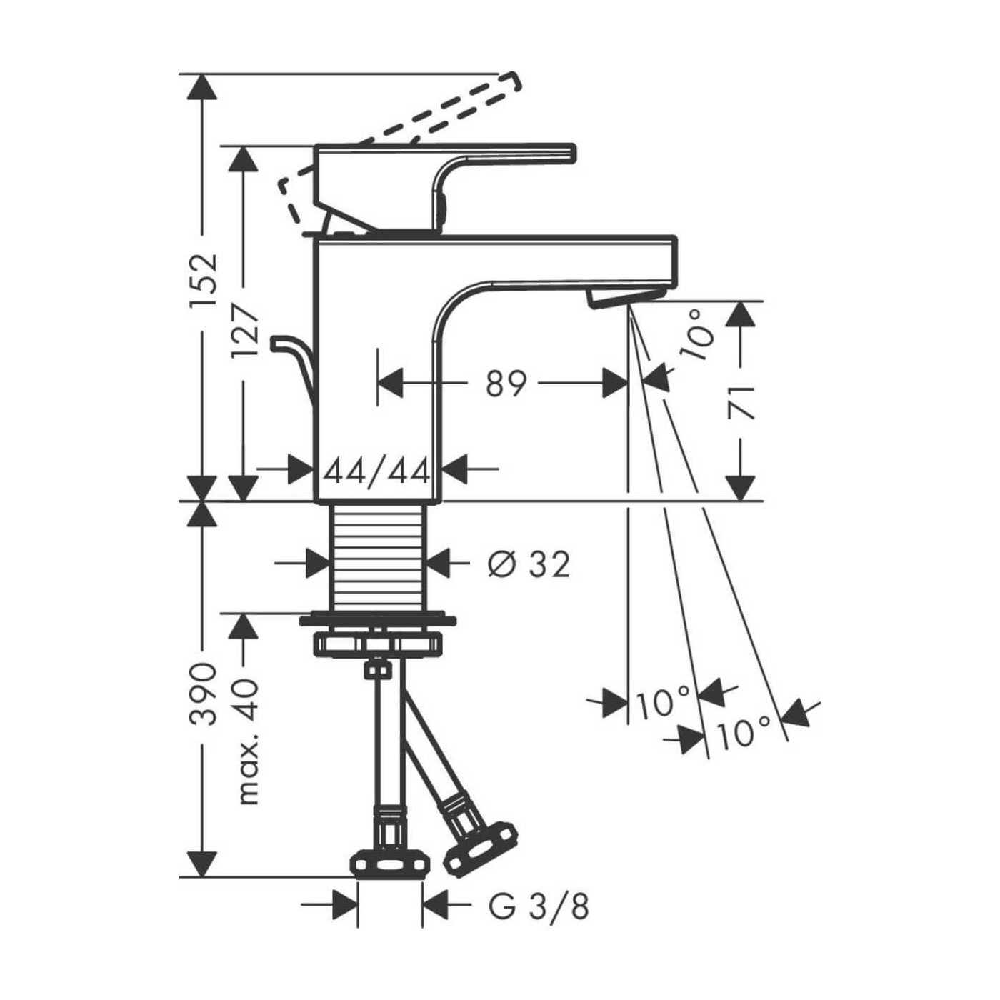 Bateria Umywalkowa Vernis Shape 71560000 Hansgrohe
