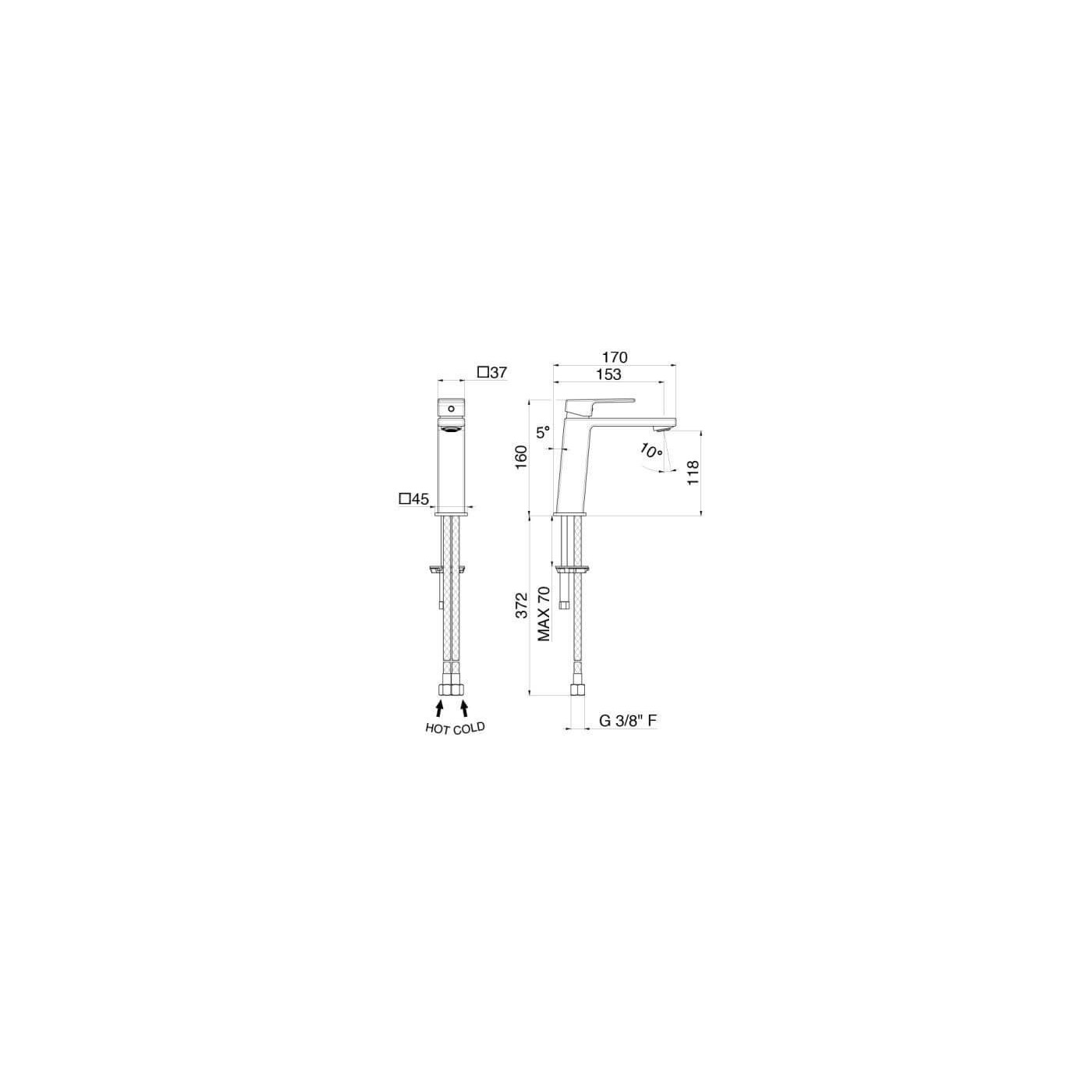 Bateria Umywalkowa Lys V25011 Vema