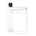 Bateria Umywalkowa Stojąca Contour Chrom CT8012CR Omnires