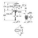 Bateria Umywalkowa Start Edge FastFixation Rozmiar S Chrom 24199001 Grohe