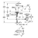 Bateria Umywalkowa Rozmiar M Start FastFixation 23455002 Grohe