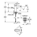 Bateria Umywalkowa Rozmiar M z Korkiem Klik-Klak Start FastFixation 24204002 Grohe