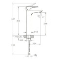 Bateria Umywalkowa Jednouchwytowa Wysoka X-Line Złota A4232223EXP Vitra